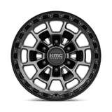 KMC KM718 17x8.5 0mm Satin Black with Gray Tint (5x127)