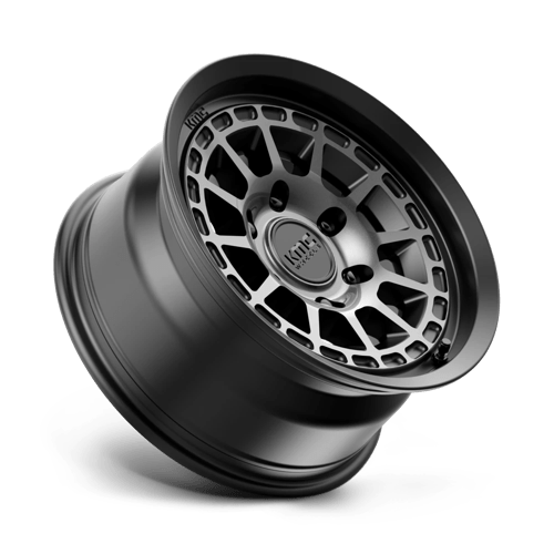 KMC KM719 CANYON 17x8.5 0 Satin Black with Gray Tint