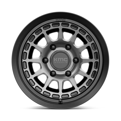 KMC KM719 CANYON 17x8.5 0 Satin Black with Gray Tint