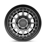 KMC KM719 CANYON 17x8 +20mm Satin Black with Gray Tint (6x139.7)