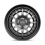 KMC KM719 17x8 +35mm Satin Black with Gray Tint Face