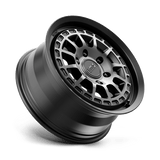 KMC KM719 CANYON 17x8 +35mm Satin Black with Gray Tint (6x139.7)