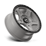 KMC KM721 Alpine 16x7 +15 Satin Gray Black Lip premium Euro wheel