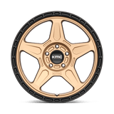 KMC KM721 Alpine 18x8 Matte Bronze with Black Lip 5x110 premium wheel