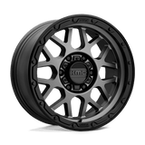 KMC KM535 GRENADE OFF-ROAD 16x8 -6mm Matte Gray Matte Black Lip