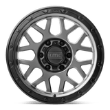 KMC KM535 GRENADE OFF-ROAD 16x8 -6mm Matte Gray Matte Black Lip