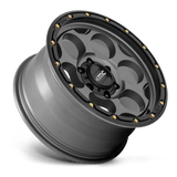 KMC KM541 DIRTY HARRY 20x9 0mm Satin Gray with Black Lip