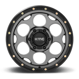 KMC KM541 DIRTY HARRY 17x9 -12mm Satin Gray with Black Lip