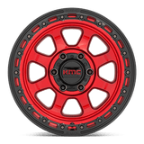 KMC KM548 CHASE 20x9 0mm Candy Red with Black Lip