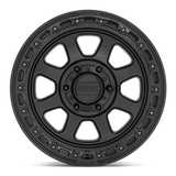 KMC KM548 Chase 20x9 Satin Black Gloss Black Lip premium truck wheel