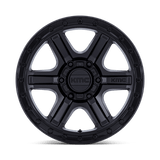 KMC KM551 OUTRUN 17x8.5 +18mm Matte Black with Gloss Black Lip