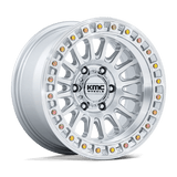 KMC KM552 20x9 +18mm Gloss Silver with Machined Spokes