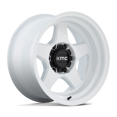 KMC KM728 LOBO White wheel