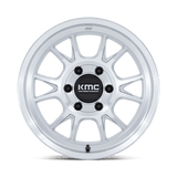 KMC KM729 RANGE 17x8.5 -10mm Gloss Silver with Machined Face