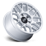 KMC KM730 17x8.5 -10mm Gloss Silver with Machined Spokes