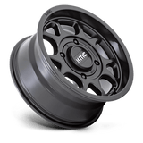 KMC Powersports KS137 TORO S UTV 15x7 +10mm Satin Black