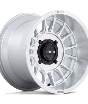 Kmc Powersports Ks138 Impact Utv Silver With Machined Face