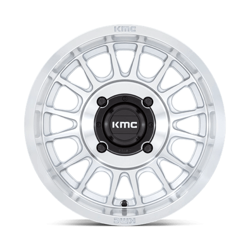 KMC Powersports KS138 IMPACT UTV 15x10 0 Silver With Machined Face