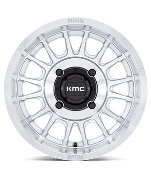 KMC Powersports KS138 IMPACT UTV 15x10 0 Silver With Machined Face