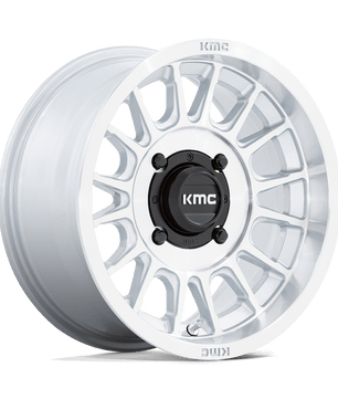 Kmc Powersports Ks138 Impact Utv Silver With Machined Face