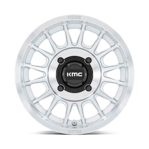KMC Powersports KS138 IMPACT UTV 15x7 +10 Silver with Machined Face