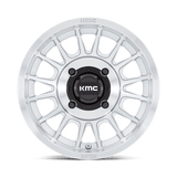 KMC Powersports KS138 IMPACT UTV 15x7 +10mm Silver with Machined Face
