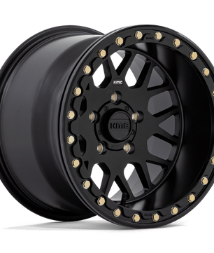 Kmc Powersports Ks235 Grenade Beadlock Satin Black
