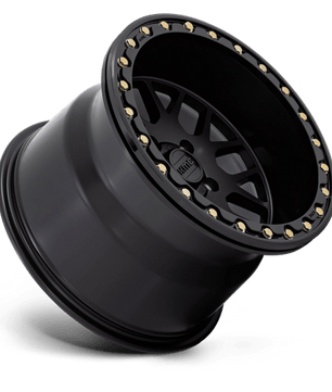 KMC Powersports KS235 GRENADE BEADLOCK 15x7 +10 Satin Black