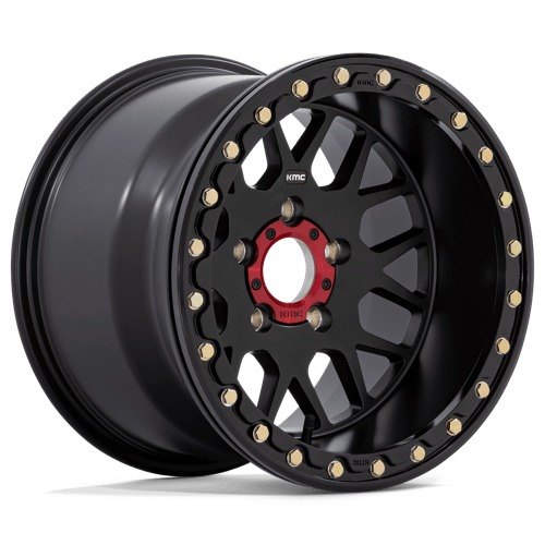 KMC Powersports KS235 GRENADE BEADLOCK 14x10 0 Satin Black