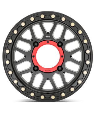 KMC Powersports KS235 GRENADE BEADLOCK 15x7 +10 Satin Black