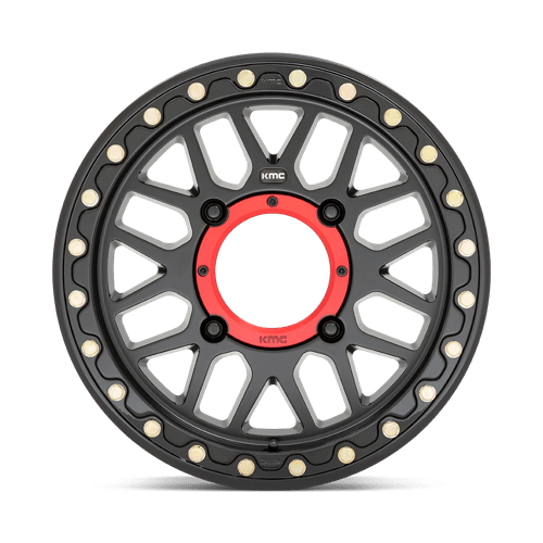 KMC Powersports KS235 GRENADE BEADLOCK 15x7 +10 Satin Black