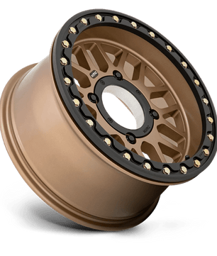 KMC Powersports KS235 GRENADE BEADLOCK 15x7 +10 Satin Bronze