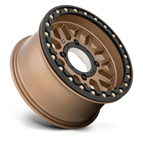 KMC Powersports KS235 GRENADE BEADLOCK 15x7 +10 Satin Bronze