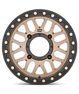 KMC Powersports KS235 GRENADE BEADLOCK 15x7 +10 Satin Bronze