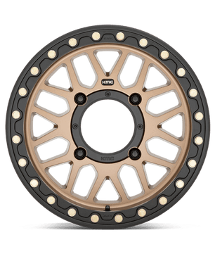 KMC Powersports KS235 GRENADE BEADLOCK 15x7 +10 Satin Bronze