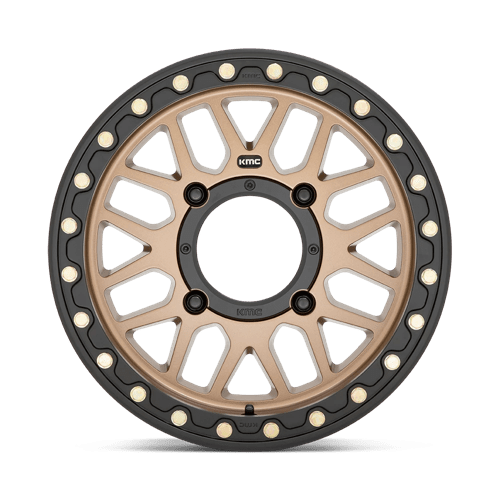 KMC Powersports KS235 GRENADE BEADLOCK 15x7 +10 Satin Bronze