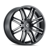 Kraze CRAY KR141 Gloss Black Milled wheel