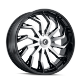Kraze SCRILLA KR142 Gloss Black Machined wheel