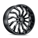 Kraze SCRILLA KR142 Gloss Black Milled wheel