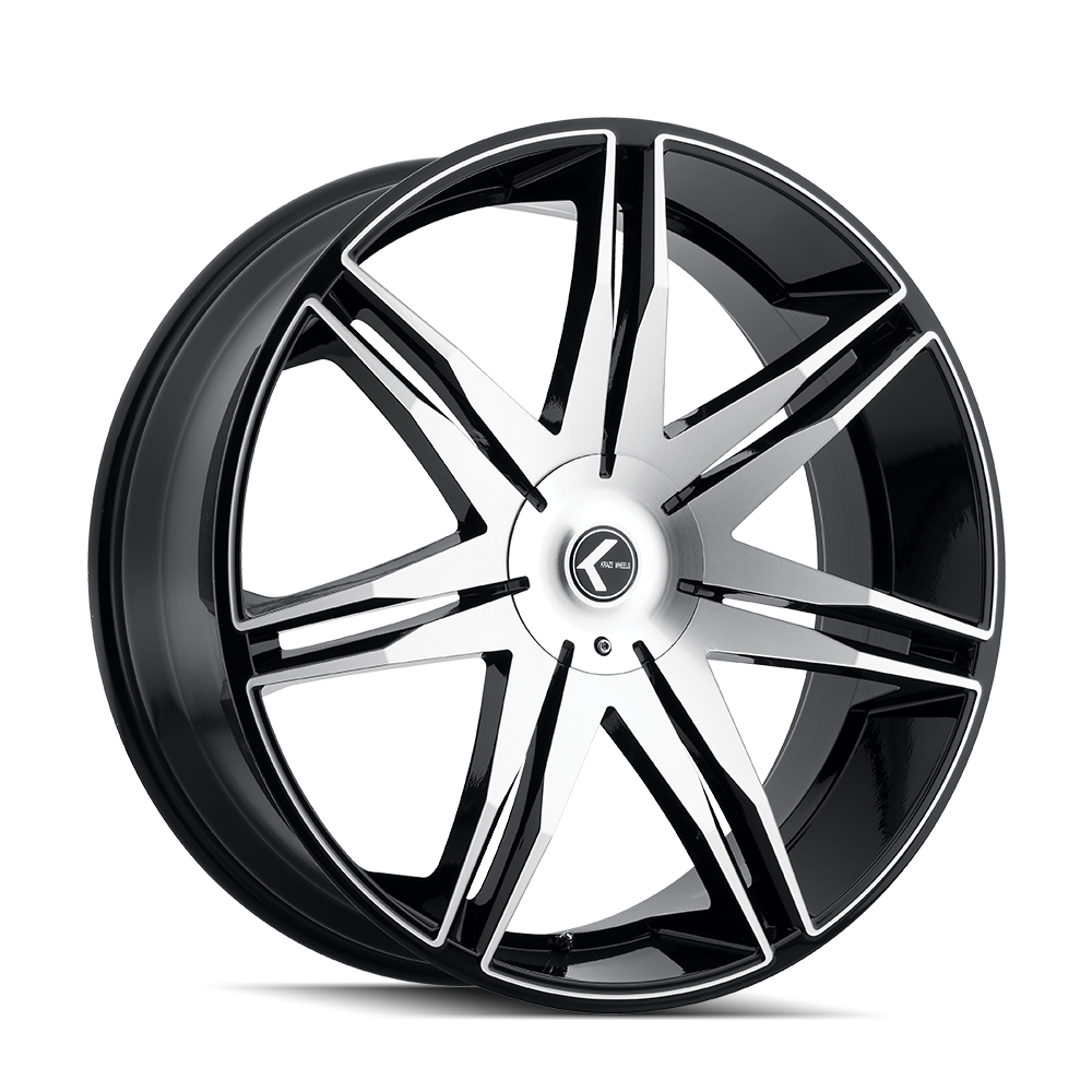 Kraze EPIC KR143 Gloss Black Machined wheel