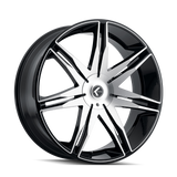 Kraze EPIC KR143 Gloss Black Machined wheel