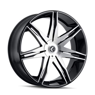 Kraze EPIC KR143 Gloss Black Machined wheel