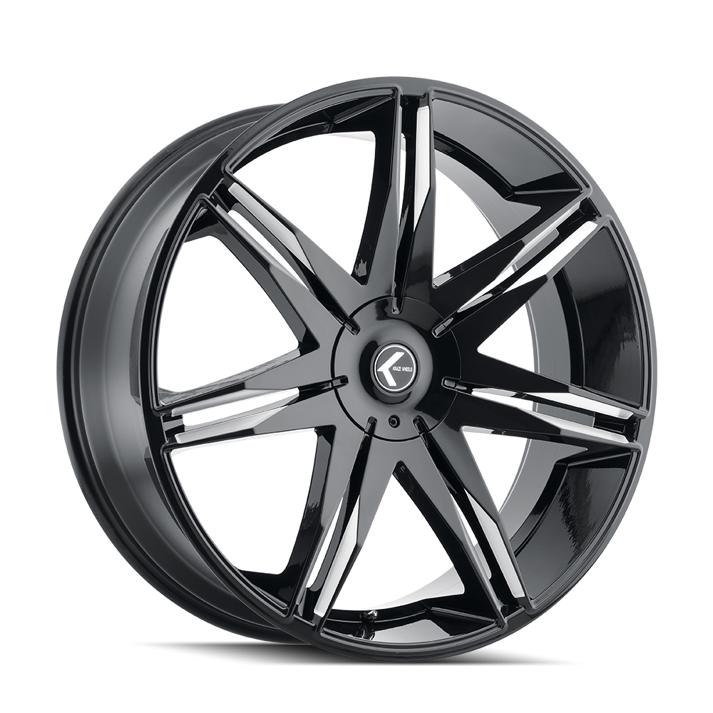 Kraze EPIC KR143 Gloss Black Milled wheel