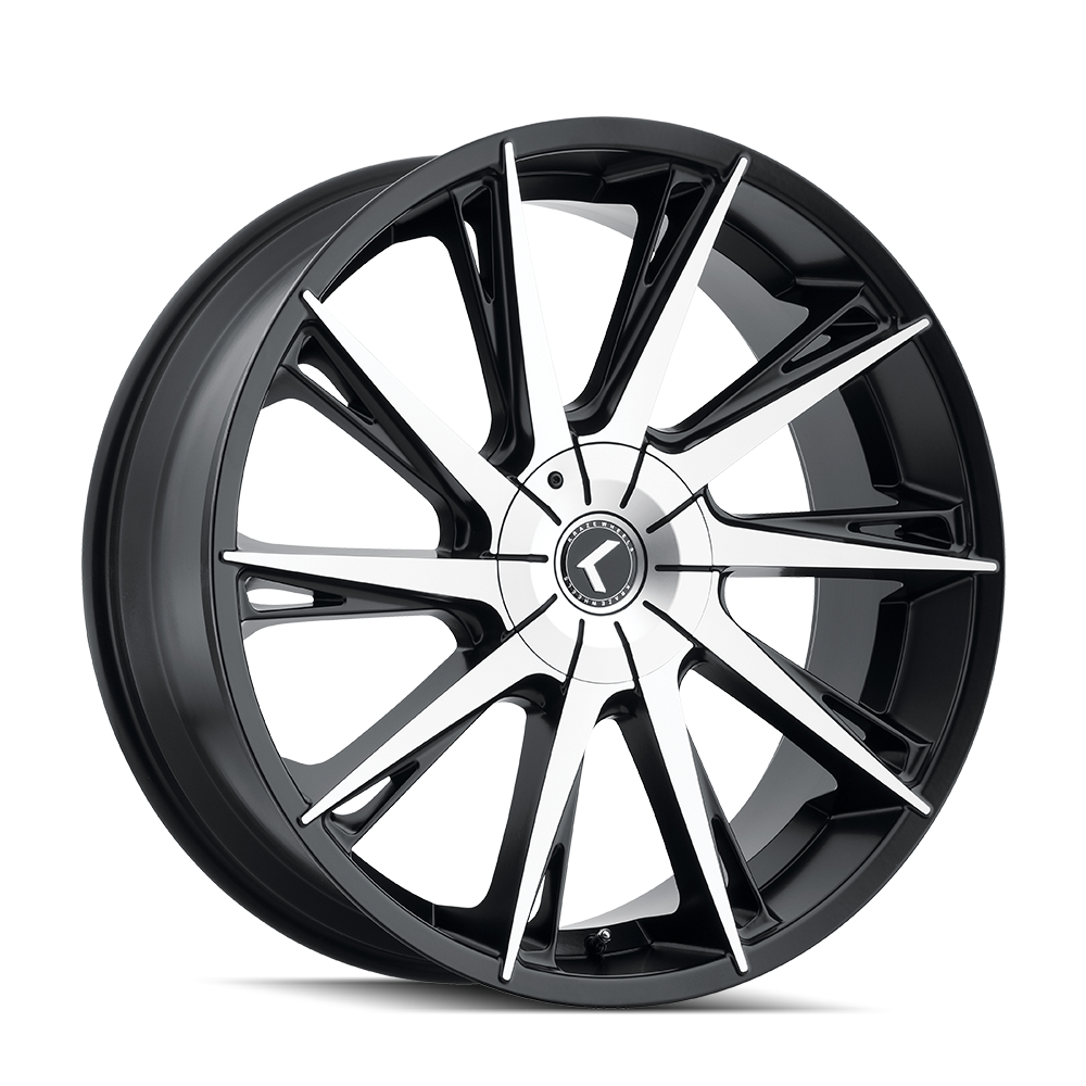 Kraze SWAGG KR144 Gloss Black Machined wheel