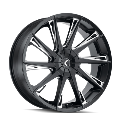 Kraze SWAGG KR144 Gloss Black Milled wheel