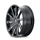 Kraze SWAGG KR144 24x9.5 Gloss Black Milled large diameter truck wheel