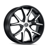 Kraze SPLTZ KR146 Gloss Black Machined wheel