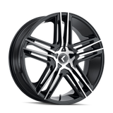 Kraze HELLA KR157 Gloss Black Machined wheel