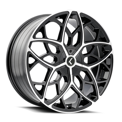 Kraze RICOCHET KR184 Gloss Black Machined wheel