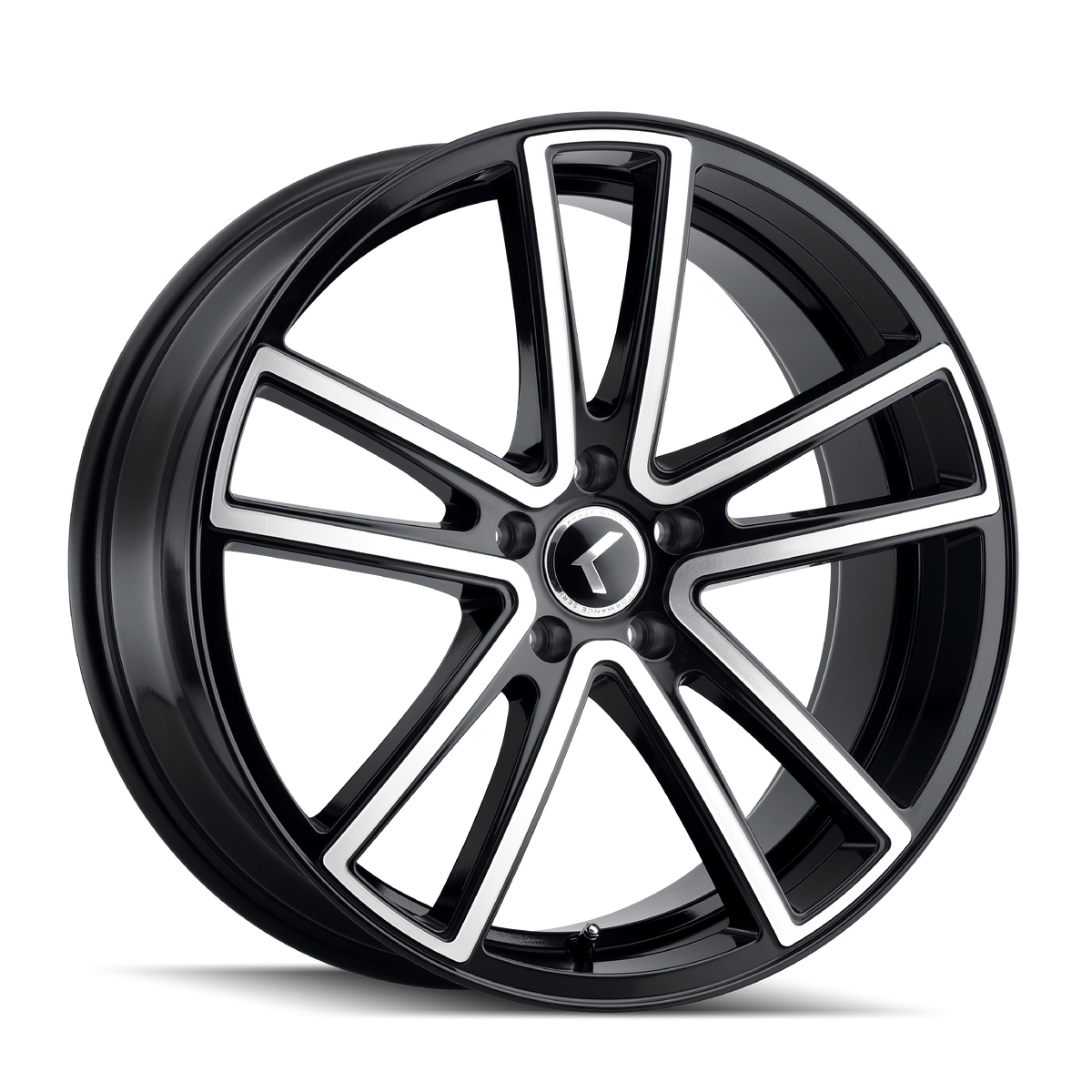 Kraze LUSSO KR190 Gloss Black Machined wheel
